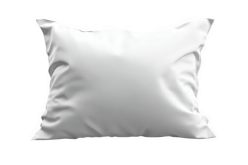 plain white pillow set against a minimalist background the pillow appears soft and inviting. typically used for comfort in bedding or lounging its simple design makes it versatile for various interior
