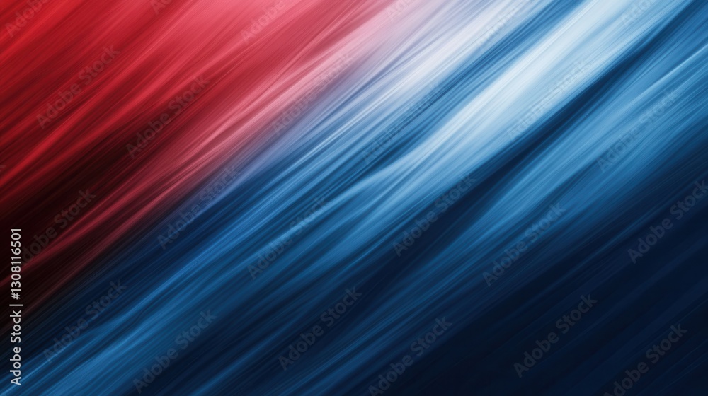 Fototapete exploring the dynamic contrast of blue and red in a minimalistic political design for impactful mess