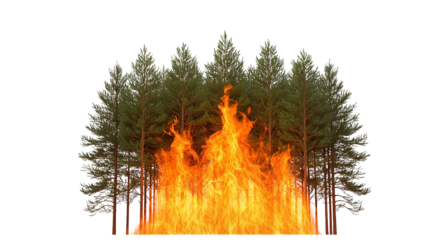 Burning Forest Fire | Wildfire Disaster, Environmental Destruction, Natural Crisis
