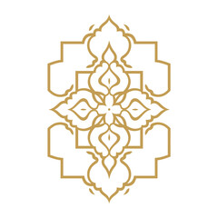 Islamic ornament in rhombus shape illustration pattern design vector