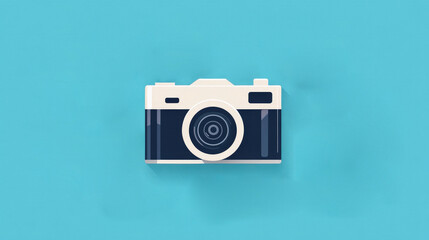 camera social media elements like button chat bubble modern flat design with vibrant colors