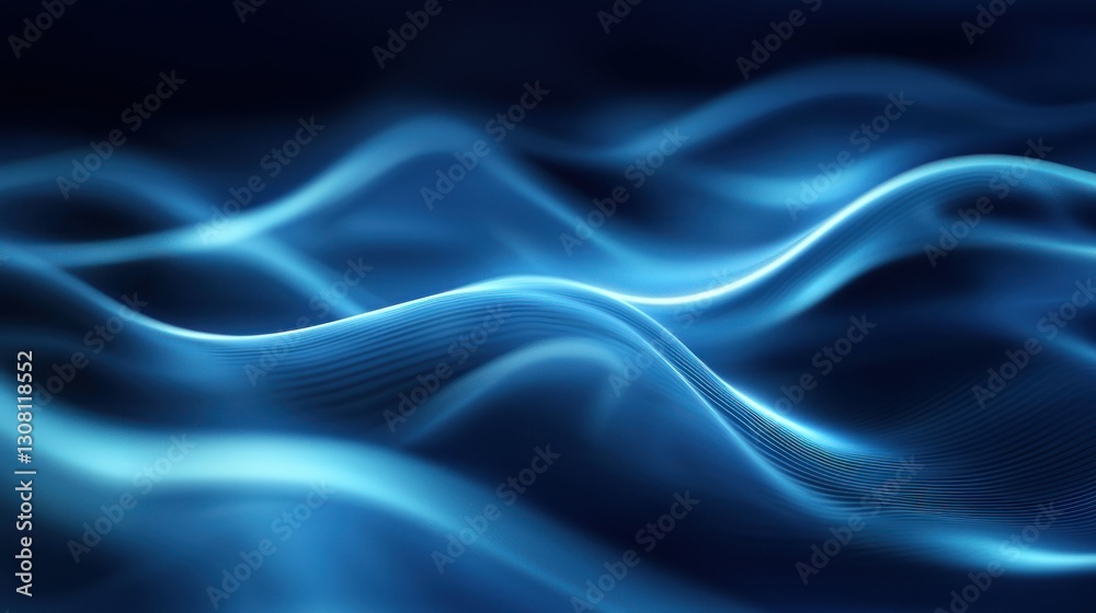 Poster A smooth dark blue background with a subtle grainy texture for depth.