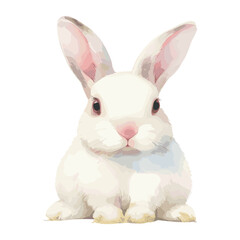 Fototapeta premium Rabbit rabbit illustration watercolor vector