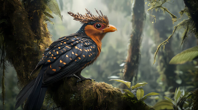 Rare andean odontophorus gujanensis photographed in the amazon. exceptional bird and wildlife photography showcasing this elusive species. Elusive - Spirit. Illustration