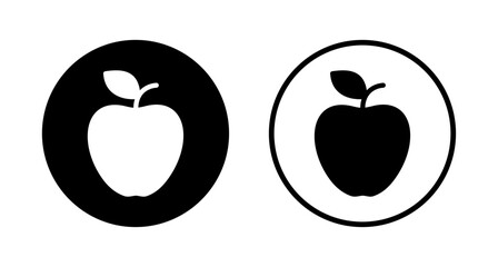 Apple icon logo design. Apple sign and symbols for web design.