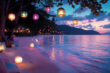  phuket autumn dusk dreamy beach