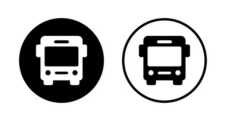 Bus icon logo design. bus sign and symbol