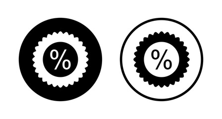 Discount icon logo design. Discount tag sign and symbol