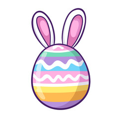 Obraz premium Easter egg easter pastel colors vector