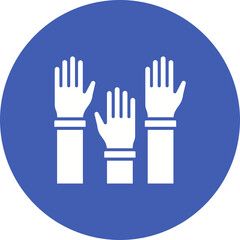 Fototapeta premium Raise Hand Icon