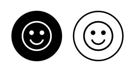 Fototapeta premium Smile icon logo design. smile emoticon icon. feedback sign and symbol