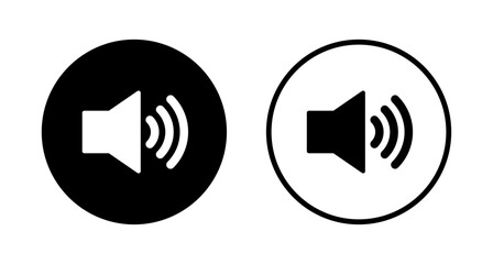 Speaker icon logo design. volume sign and symbol. loudspeaker icon. sound symbol