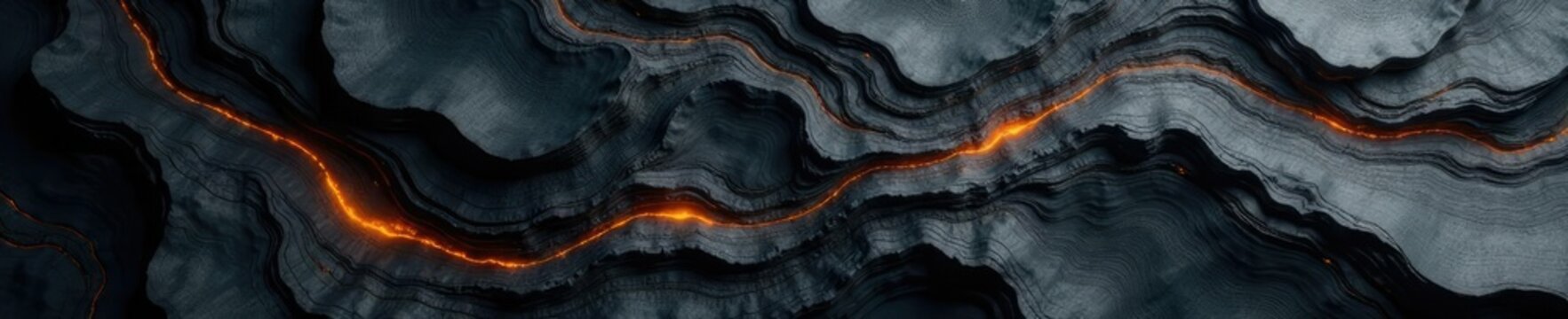 Dark grey halbedelstein with kunzit veining and organic shapes, kunzit, dark