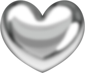 하트 일러스트,silver heart illustration 

