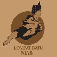 Indonesian culture, lompat batu nias stone jumping