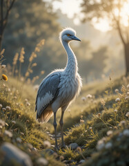 Fototapeta premium Graceful Runner: The Powerful and Majestic Rhea