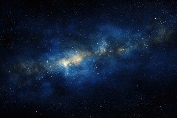Obraz premium Expansive Night Sky with Stars and Galactic Clouds of Deep Blue