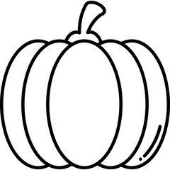 Tropical fruits icon black outline