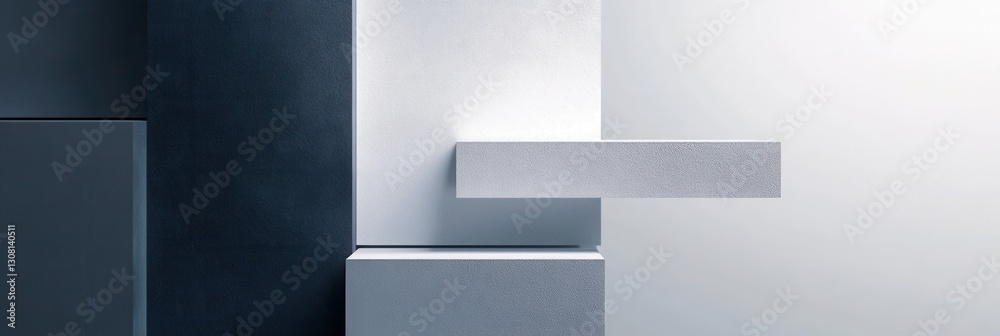 Fototapete Modern minimalist design featuring geometric lines and a balanced composition for stability and governance Generative AI