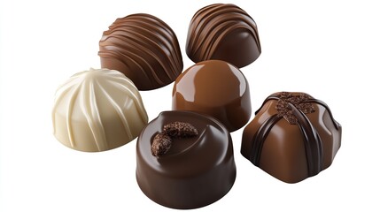 Fototapeta premium Chocolate-Chocolate: AI-Generated Delights, Indulgent and Irresistible