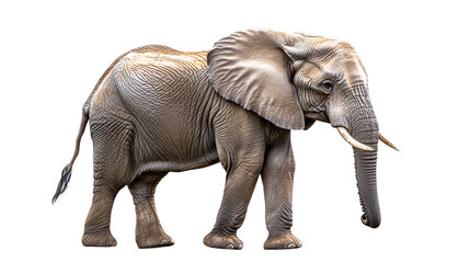 Fototapeta premium Elephant png on transparent background perfect for wildlife projects, nature designs, and educational materials featuring majestic animals.