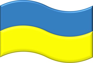 The Ukrainian flag is blue and yellow in equal proportions. It was adopted as the official flag of Ukraine in 1992
