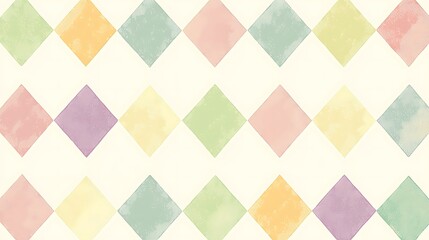 Pastel Diamond Pattern Background