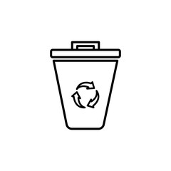 Waste Management line icon