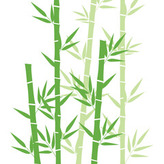 Obraz premium Bamboo Plant Flat Illustration