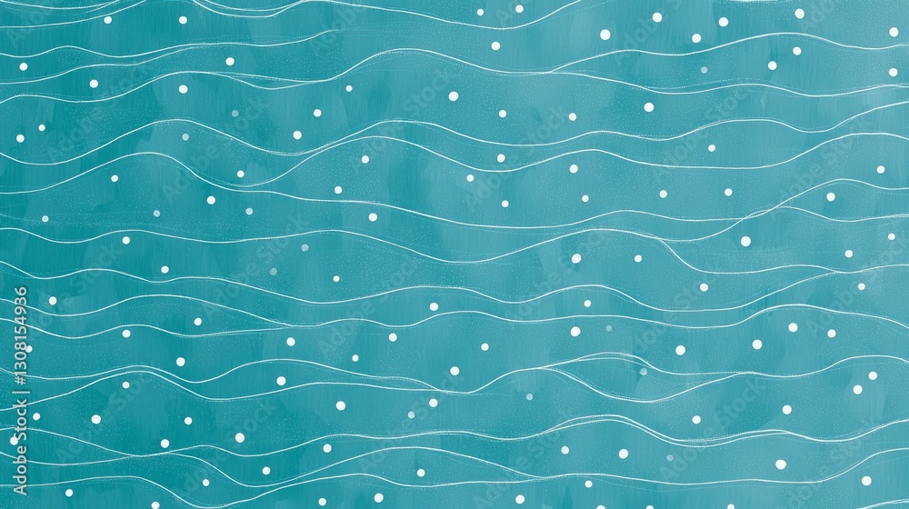 Poster A minimalist blue pattern with small dots and lines, perfect for backgrounds
