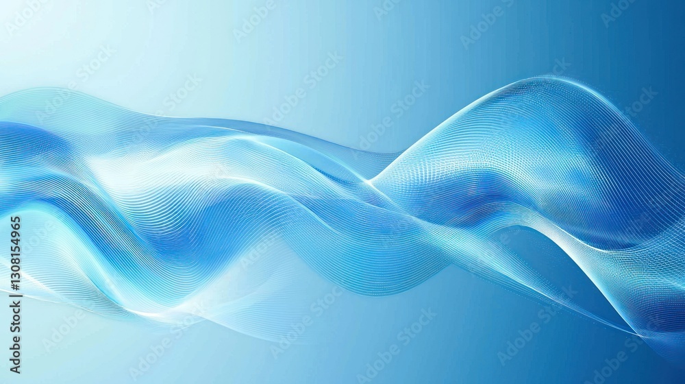 Poster a minimalist blue vector background with clean lines and a futuristic feel.