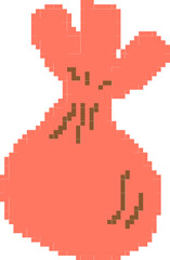 Fototapeta premium Pixel Art Candy Bag Retro Sweet Delight