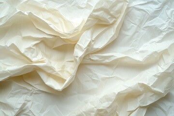Obraz premium Textured Wrinkled White Paper Background for Artistic Design Use