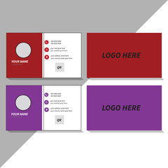 Corporate business Card  template design set with aqua and white or red and white color. modern business Card  template. vector template design, abstract, unique business Card.