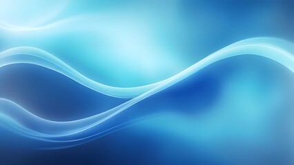 Abstract blue wavy with blurred light curved lines background
