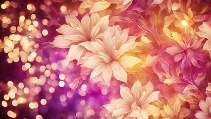 Obraz premium Abstract bouquet lights background