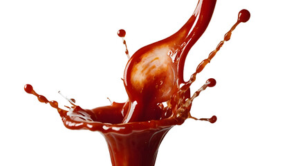 Isolated ketchup splash 