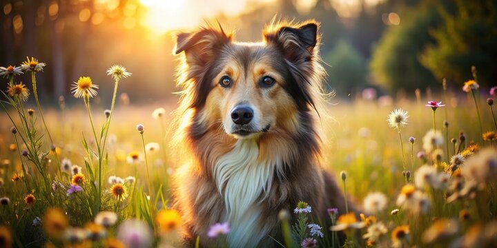 Taigan Dog Meadow Portrait: Stunning Dog Photography, Pet Photography, Canine Images,  Breed Photos,  Animal Pictures,  Outdoor Dog Photos