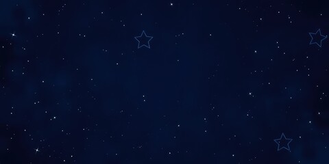 Obraz premium Midnight Blue Velvet Wallpaper Background with Stars Description, stars, galaxy, celestial