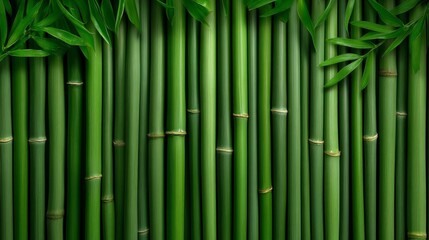 Fototapeta premium Bamboo wallpaper, natural and calming interior wall decor for home or office