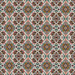 seamless pattern with oriental ornaments