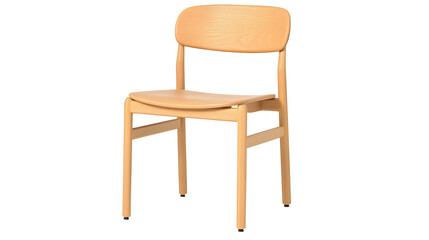 A wooden chair with a back and a seat