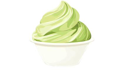 High-quality pistachio ice cream png with transparent background for digital and print design projects.