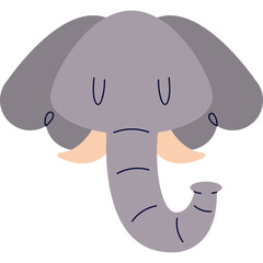 Animals head icons - wild animals
