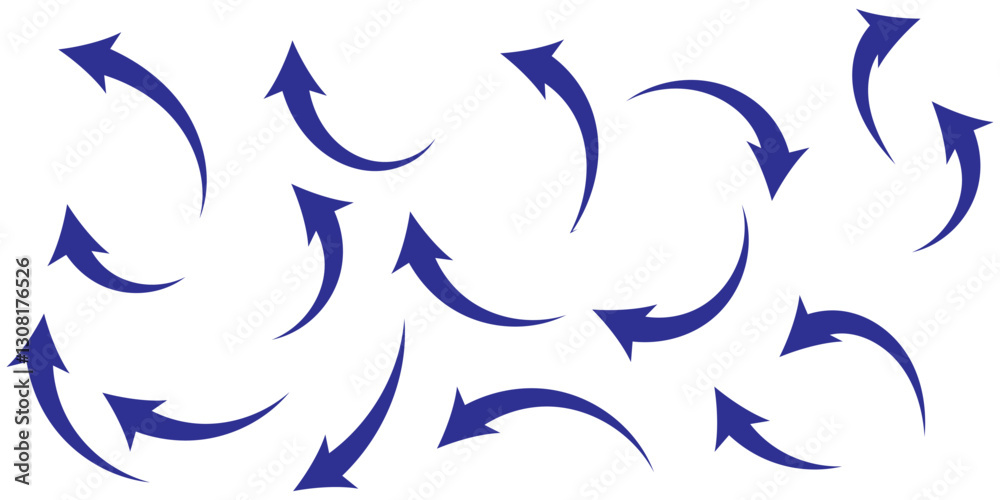 Canvas Prints curve arrows icon