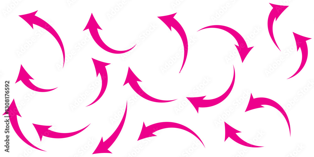 Canvas Prints curve arrows icon