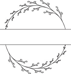 Ornamental Calligraphy Wedding Border