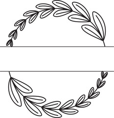 Delicate Floral Ring Wedding Frame