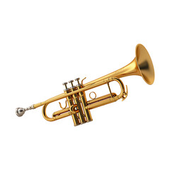 Obraz premium trumpet isolated on white background