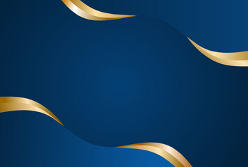 Luxury blue golden background vector design in eps 